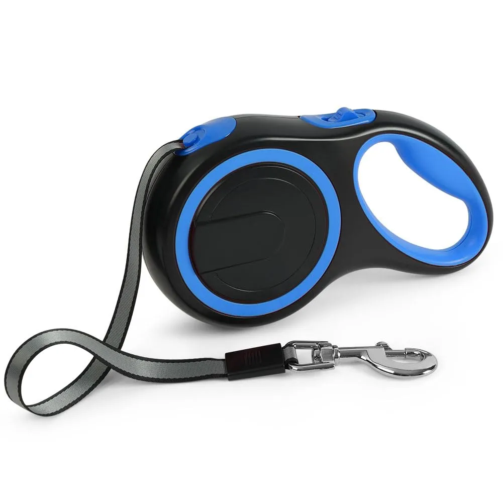 Aomig Guinzaglio per Cani Allungabile, Cani Guinzaglio con Sistema di Guida e Frenata a 360°, Lunghezza Estensibile 8 m(Fino a 50 kg), Guinzaglio Flessibile per Addestramento e Passeggiate Blu - immagine 8