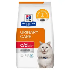 Hill's Prescription Diet c/d Multicare Stress Feline con Pesce Oceanico 8 kg - Dieta veterinaria per gatti - immagine 1