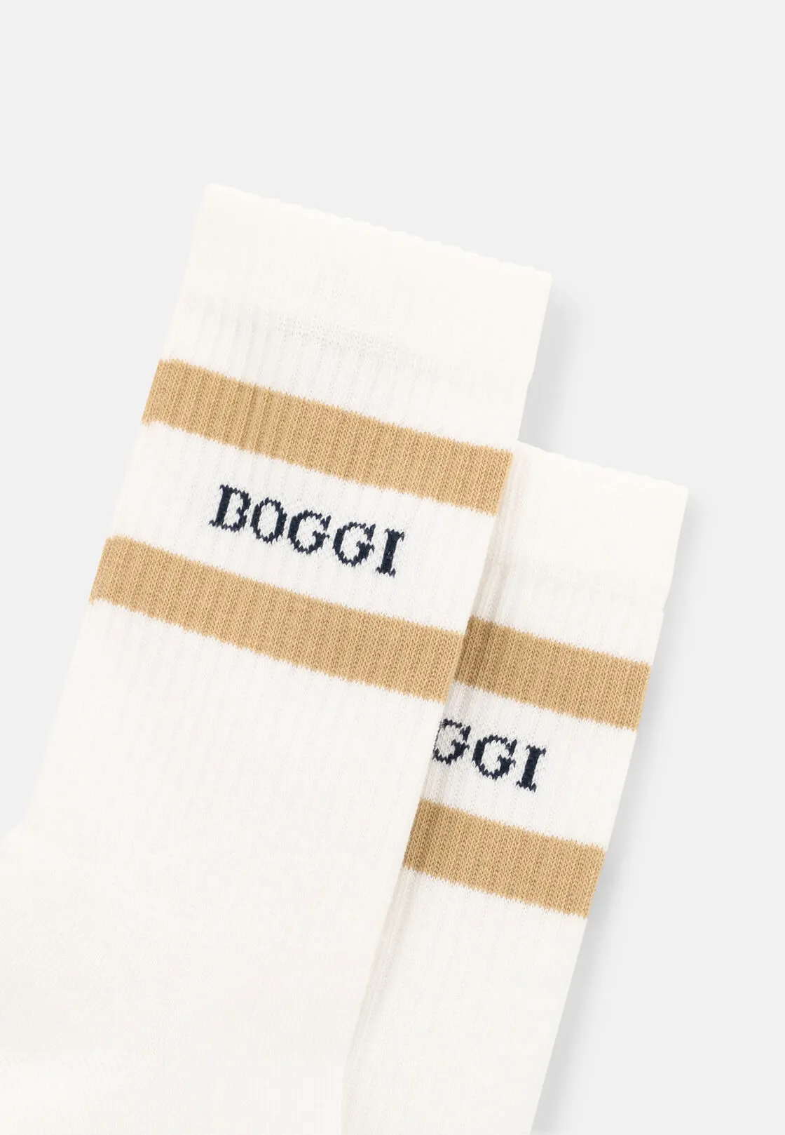 Boggi, Calze Corte Logo Motivo Riga In Misto Cotone, Uomo, Bianco - immagine 3