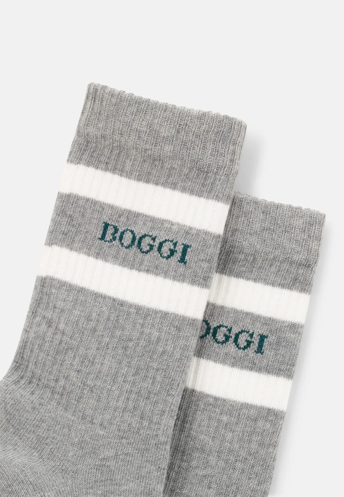 Boggi, Calze Corte Logo Motivo Riga In Misto Cotone, Uomo, Light grey - immagine 3