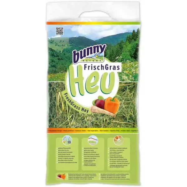 Bunny Fieno Fresco 500 gr con Verdure - Mangime per conigli - immagine 1