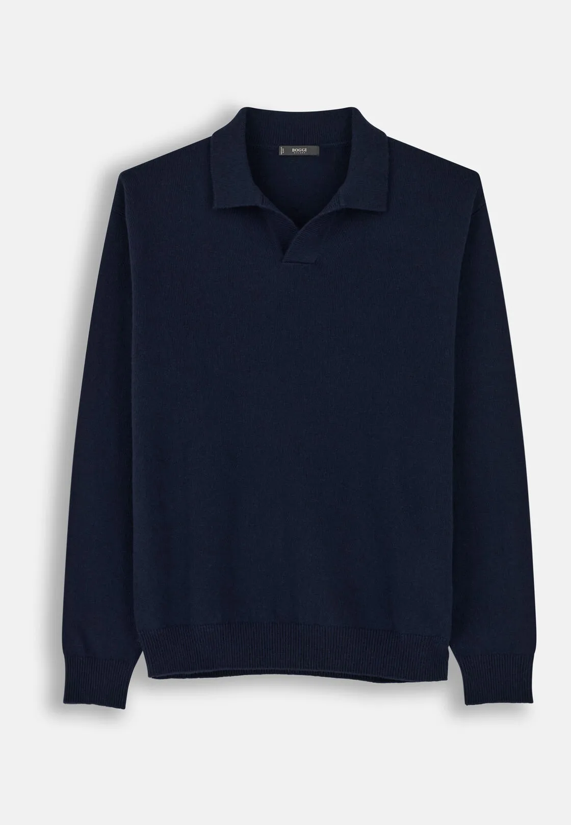 Boggi, Polo Di Maglia In Misto Cashmere, Uomo, Navy, Taglia: XL - immagine 5