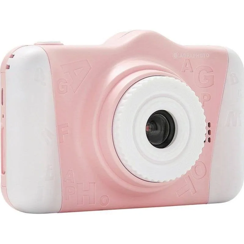 Fotocamera AgfaPhoto Realikids Cam 2 12MP Schermo 3,5'' Rosa - immagine 1