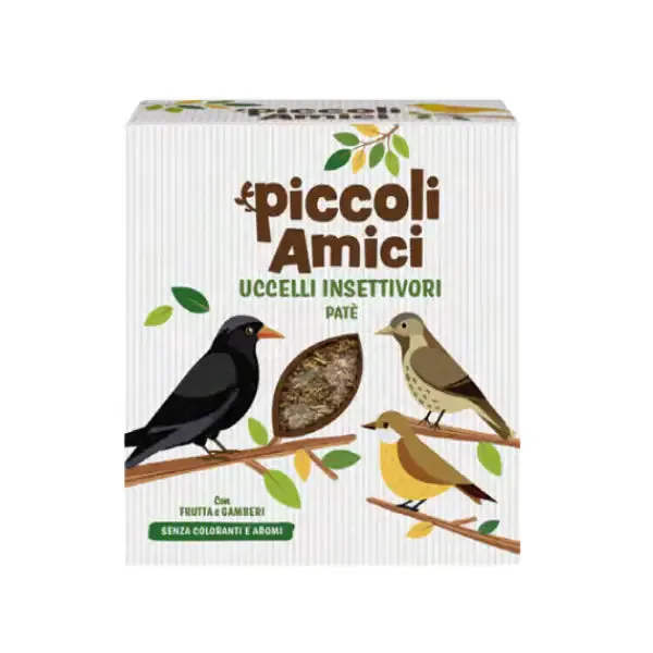 Piccoli amici Paté per Uccelli Insettivori 500 gr - Mangime per uccelli - immagine 1