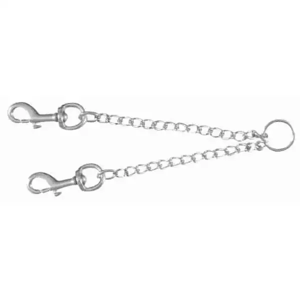 Splitter guinzaglio per cani Accoppiacani in metallo cromato Trixie Taglia XS-S Lunghezza 42 cm - immagine 1