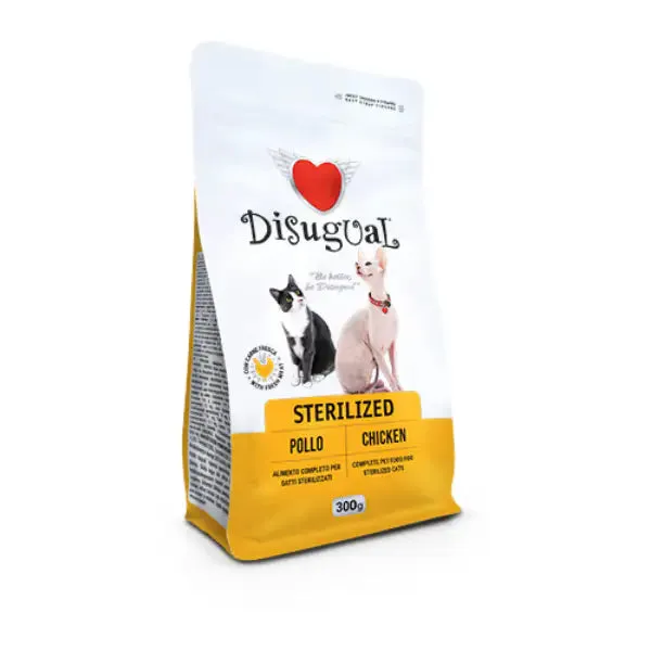 Disugual Cat Sterilised Pollo 300 gr - Croccantini per gatti - immagine 1