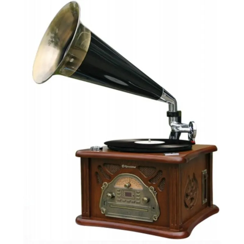 Giradischi Roadstar HIF-1850TUMPK 5 W RMS USB CD MP3 cassette AM/FM legno - immagine 1