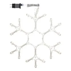 Cristallo di neve (L50 H43 cm) 1 gioco di luce (1pz) 384 luci - LED Bianco freddo 64539 - immagine 1