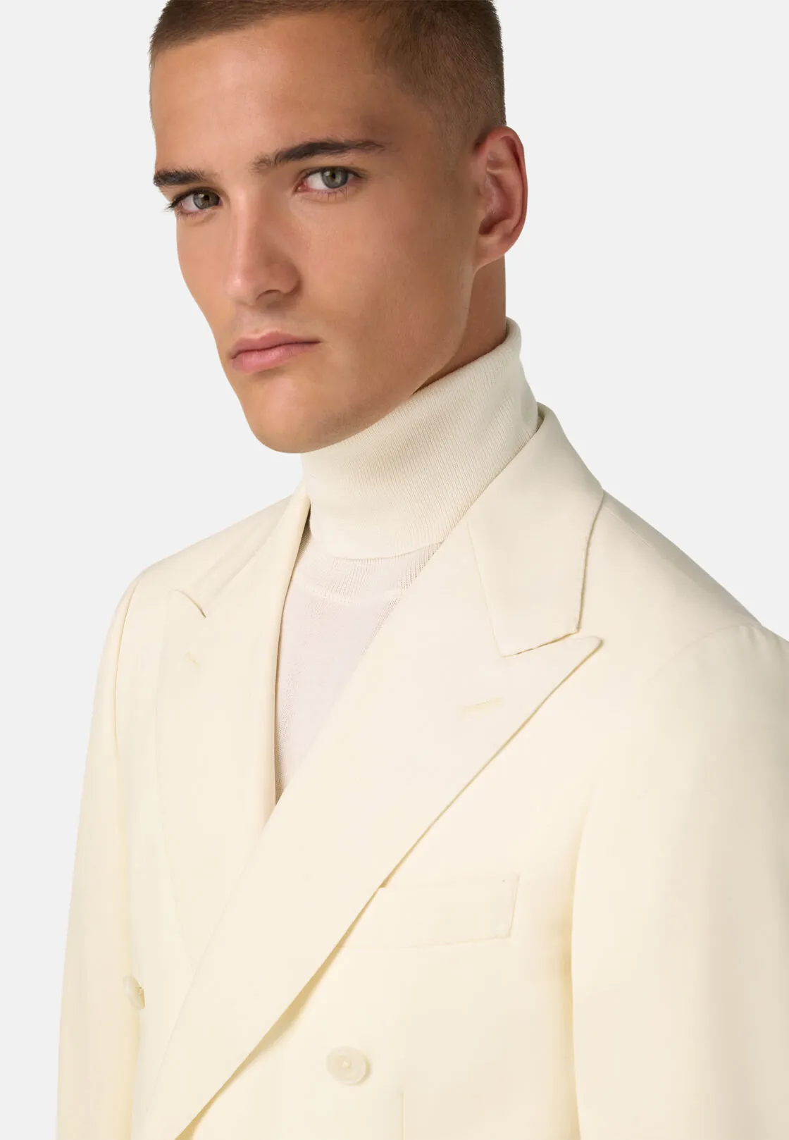 Boggi, Giacca In Pura Lana, Uomo, OFFWHITE, Taglia: 44 - immagine 4
