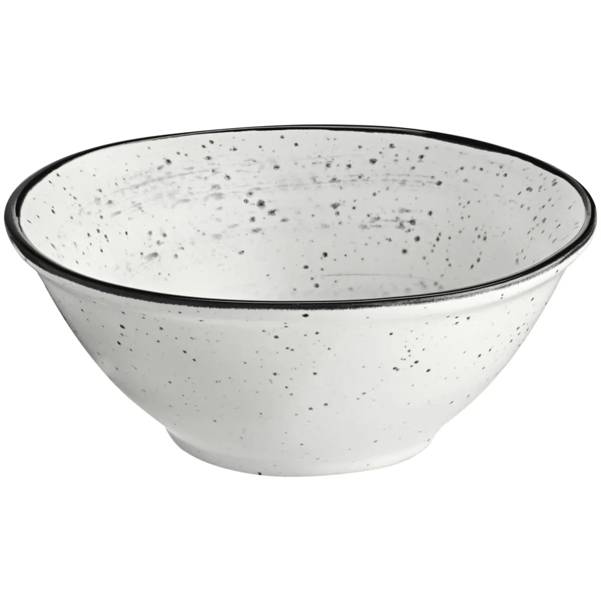 6x VEGA Ciotolina Fungio conico; 150 ml, 10.5x4.2 cm (ØxH); bianco/nero; conica; 6 pz. / Pacco - immagine 1