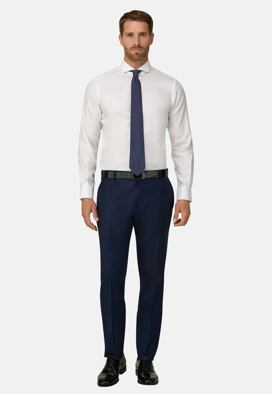 Boggi, Camicia In Cotone Slim Fit, Uomo, Bianco, Taglia: 37 - immagine 2