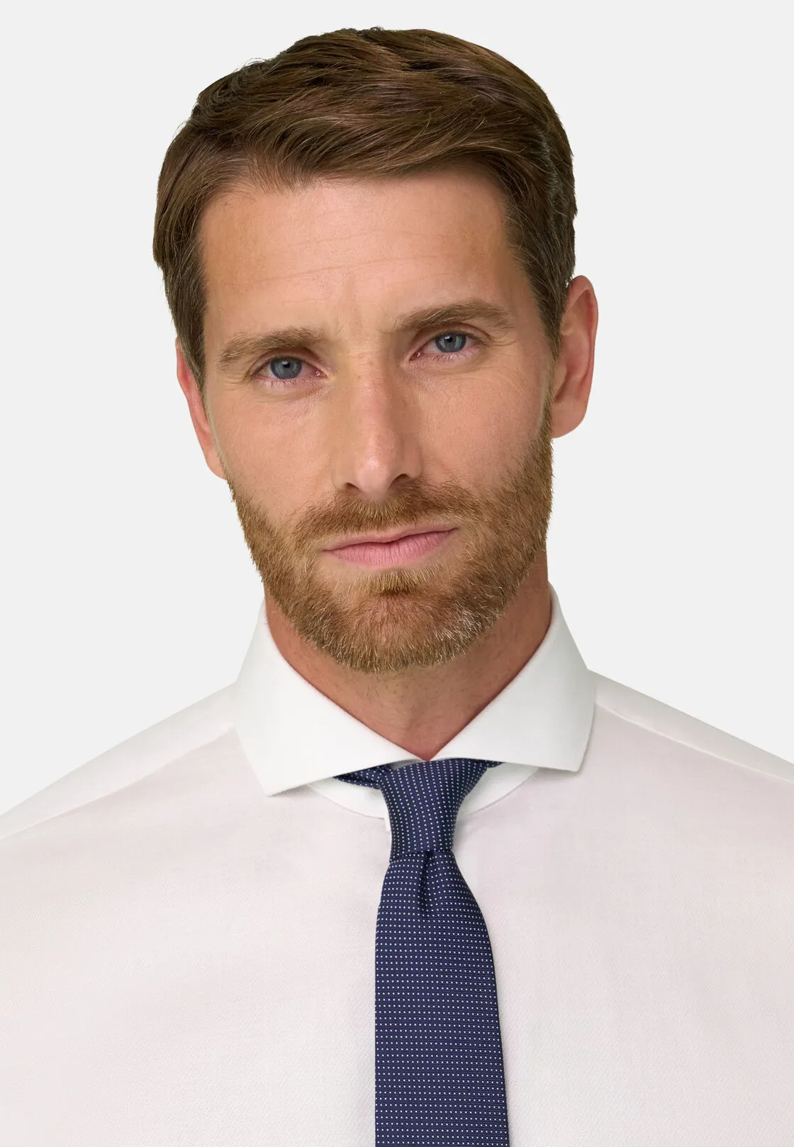 Boggi, Camicia In Cotone Slim Fit, Uomo, Bianco, Taglia: 40 - immagine 3