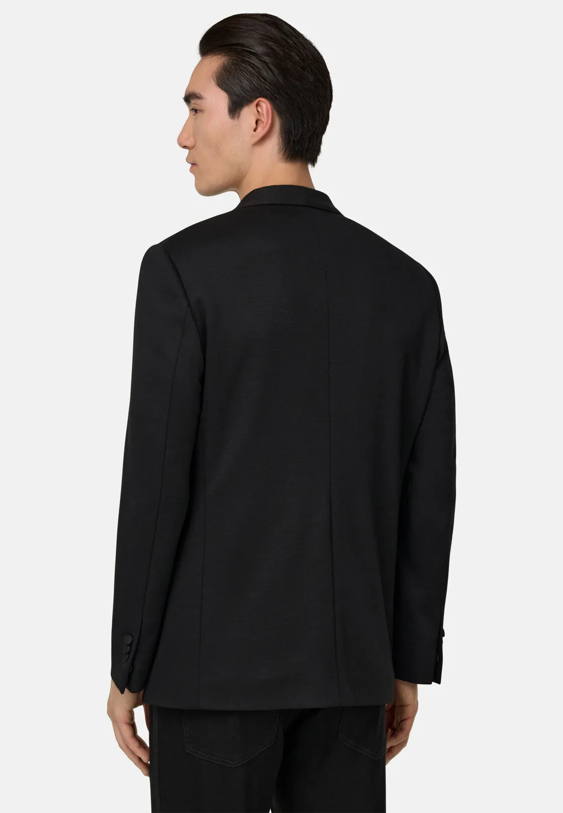 Boggi, Giacca In Pura Lana B Jersey, Uomo, Nero, Taglia: 58 - immagine 3