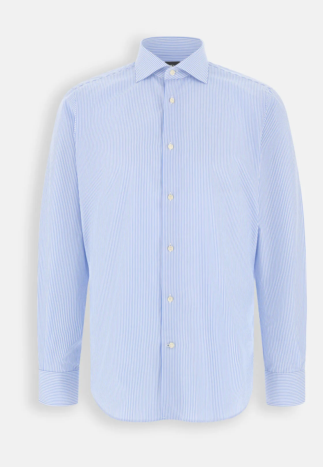 Boggi, Camicia A Righe In Cotone Regular Fit, Uomo, Azzurro, Taglia: 45 - immagine 6