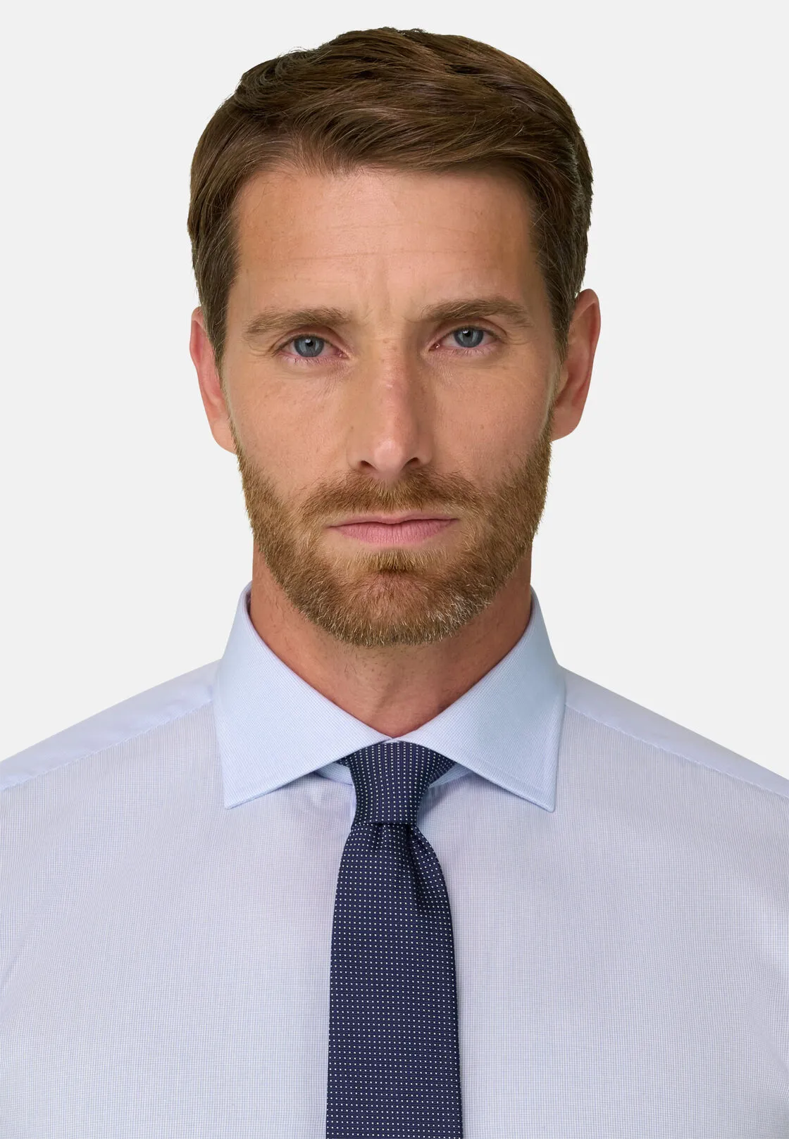 Boggi, Camicia A Quadretti In Cotone Regular Fit, Uomo, Azzurro, Taglia: 44 - immagine 3