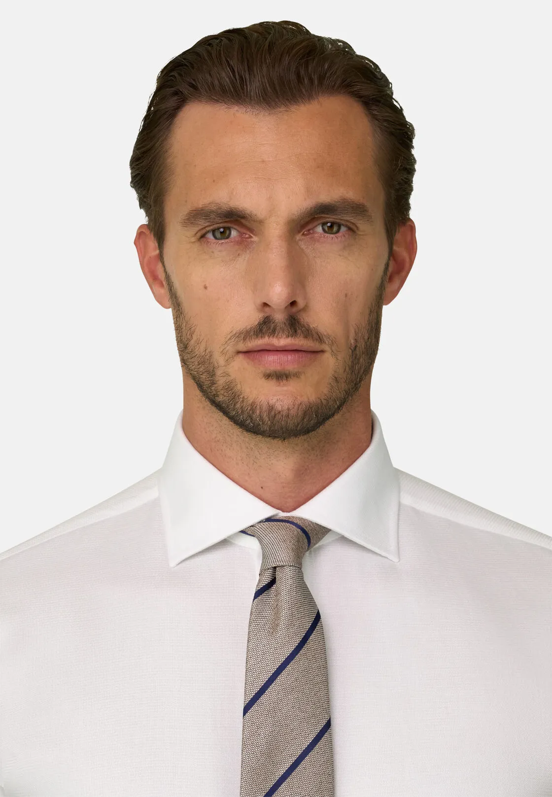 Boggi, Camicia In Cotone Regular Fit, Uomo, Bianco, Taglia: 41 - immagine 3