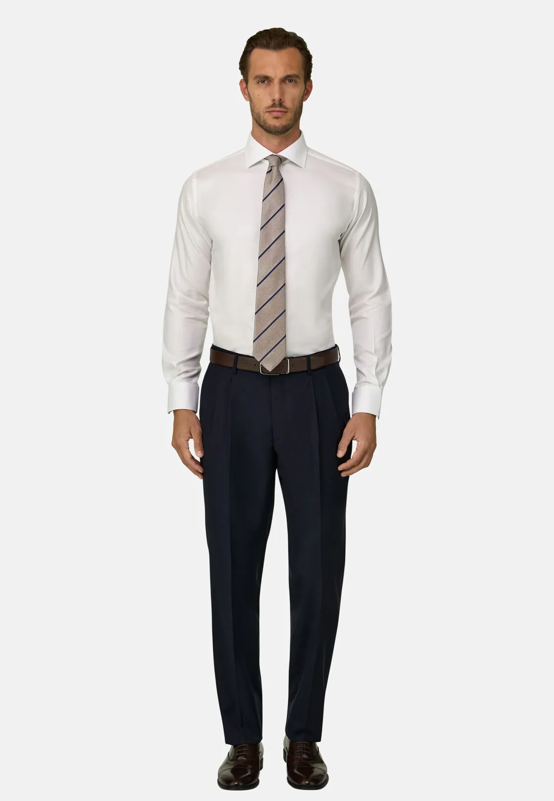 Boggi, Camicia In Cotone Regular Fit, Uomo, Bianco, Taglia: 43 - immagine 2