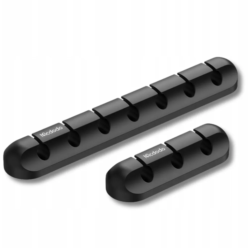 Organizzatore Cavi McDodo WF-5960, Set 2 pezzi, Nero - immagine 1