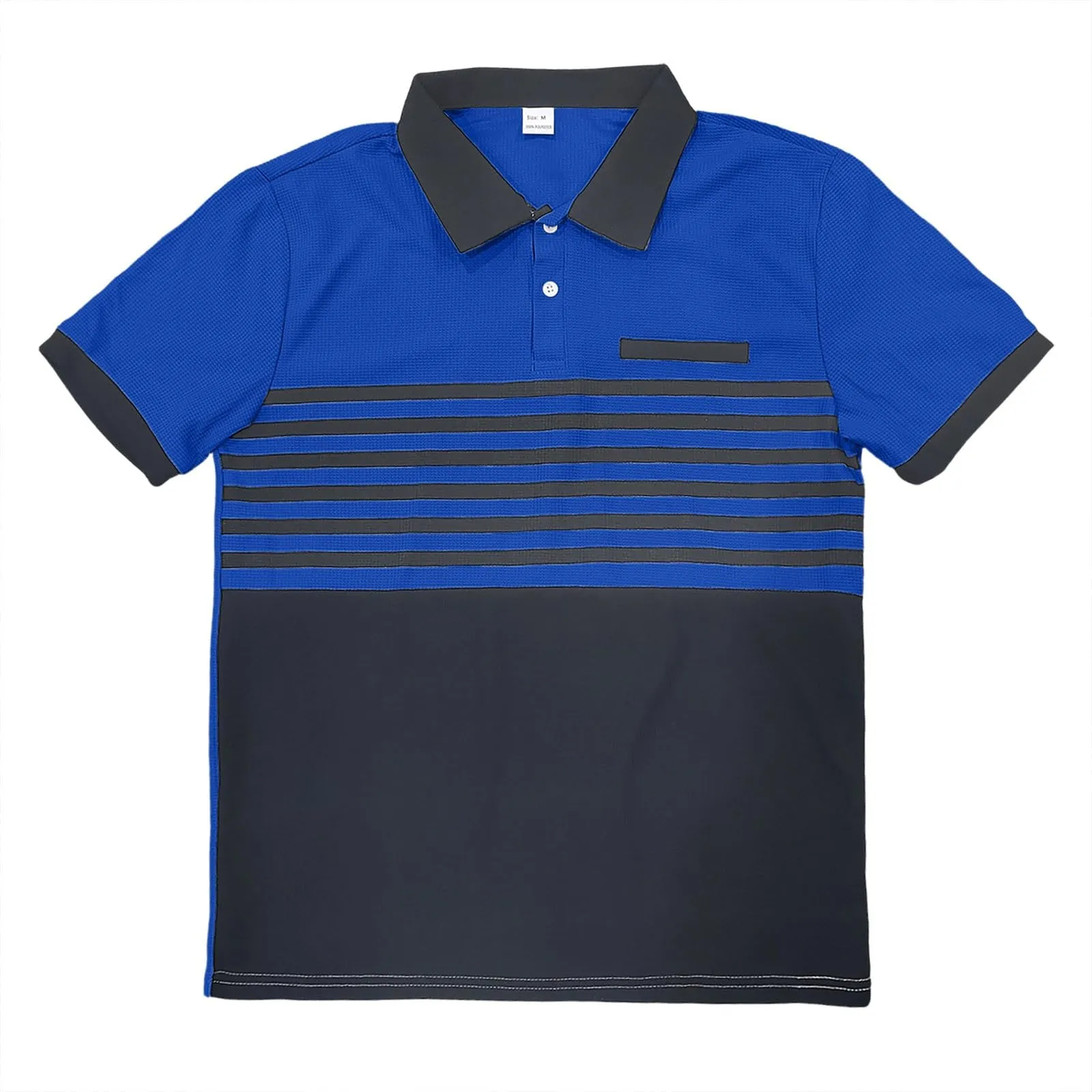 Polo da Rugby a Righe da Uomo Classico Camicia Vintage a Maniche Lunghe Polo a Righe con Colletto Rovesciato Polo da Uomo Oversized a Maniche Lunghe T-Shirt con Vestibilità Normale Sweatshirt a - immagine 5