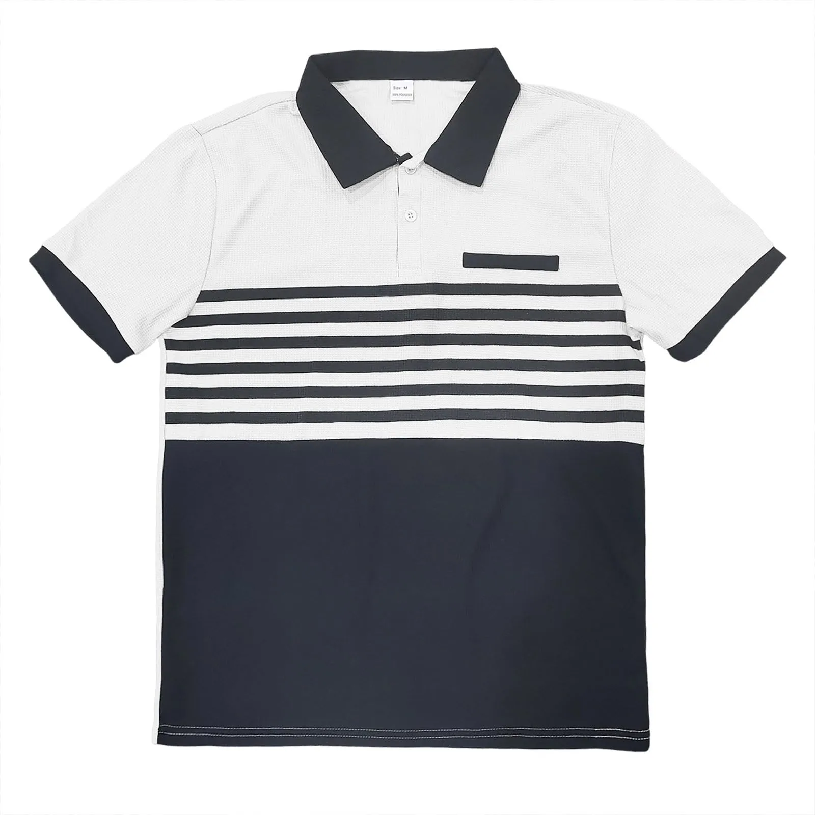 Polo da Rugby a Righe da Uomo Classico Camicia Vintage a Maniche Lunghe Polo a Righe con Colletto Rovesciato Polo da Uomo Oversized a Maniche Lunghe T-Shirt con Vestibilità Normale Sweatshirt a - immagine 6