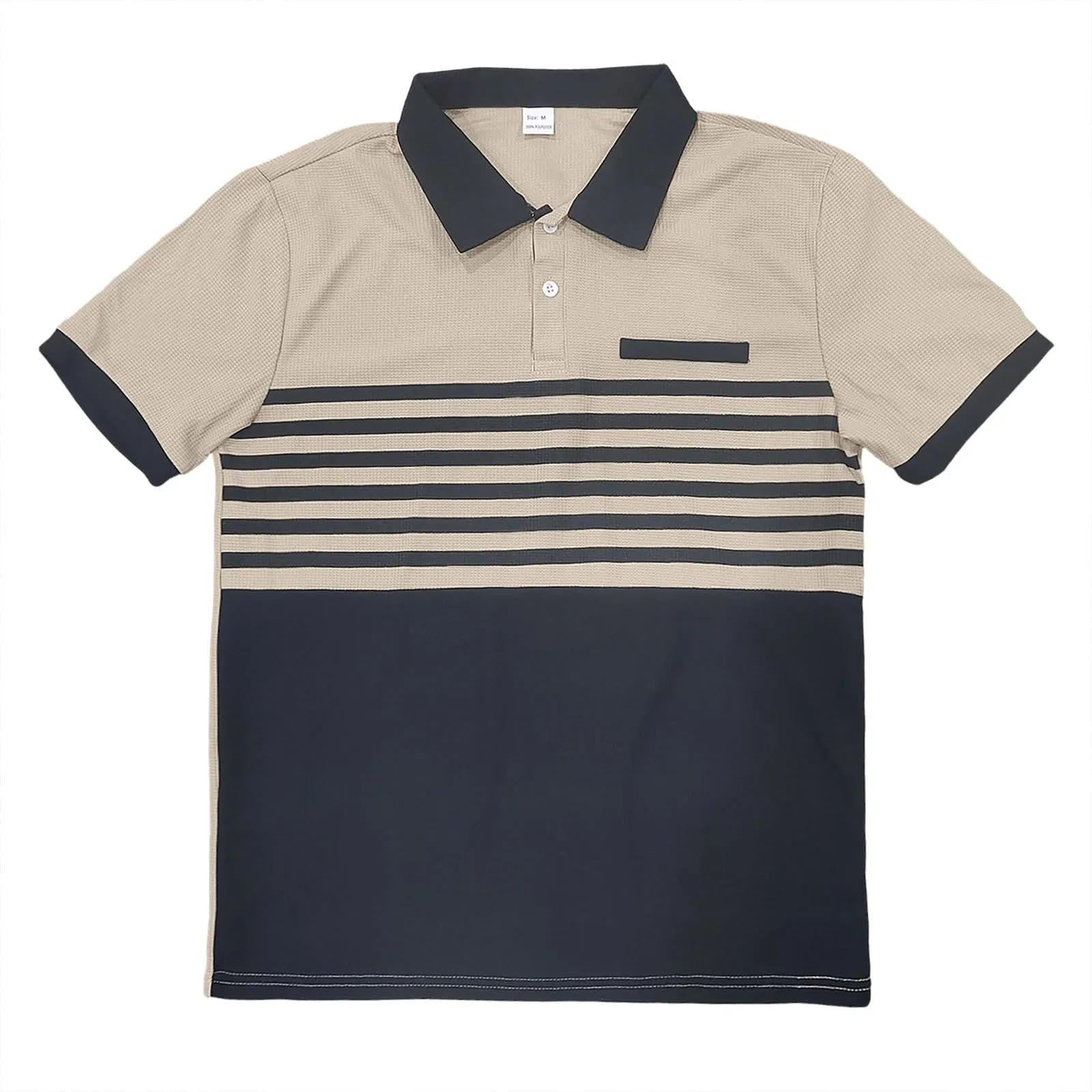 Polo da Rugby a Righe da Uomo Classico Camicia Vintage a Maniche Lunghe Polo a Righe con Colletto Rovesciato Polo da Uomo Oversized a Maniche Lunghe T-Shirt con Vestibilità Normale Sweatshirt a - immagine 5