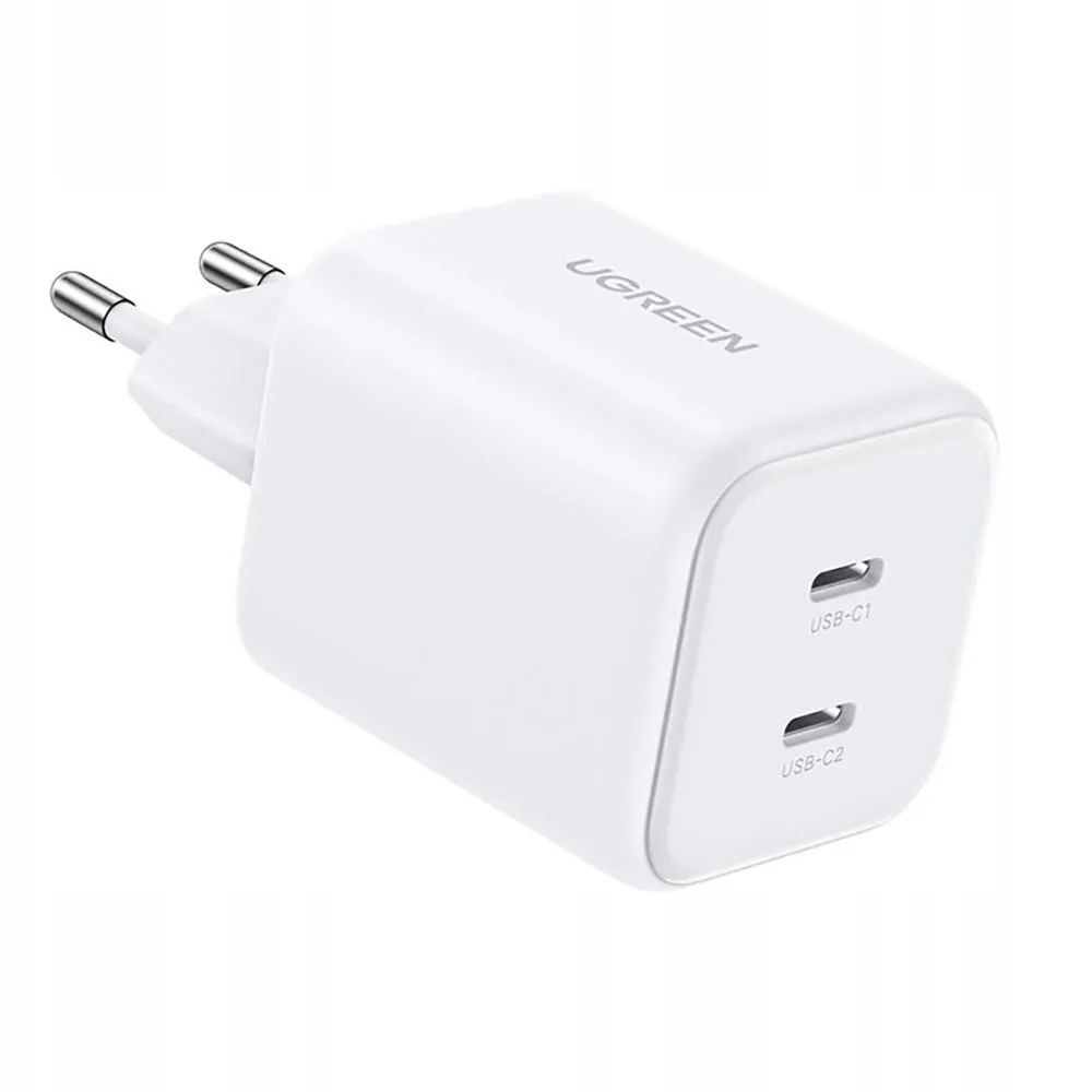 Caricatore da rete UGREEN X526 (65154), 45W, 3A, 2 x USB-C, Bianco - immagine 1