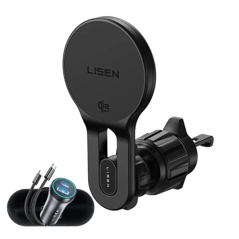 Caricatore Auto Wireless Lisen W704 Pro, 25W, Nero YL0225090003 - immagine 1