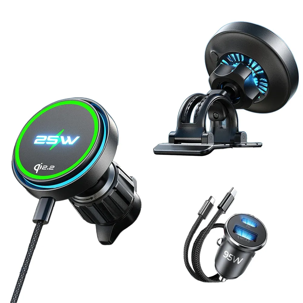 Caricatore Auto Wireless Lisen W116, 25W, Nero YL0225060018 - immagine 1