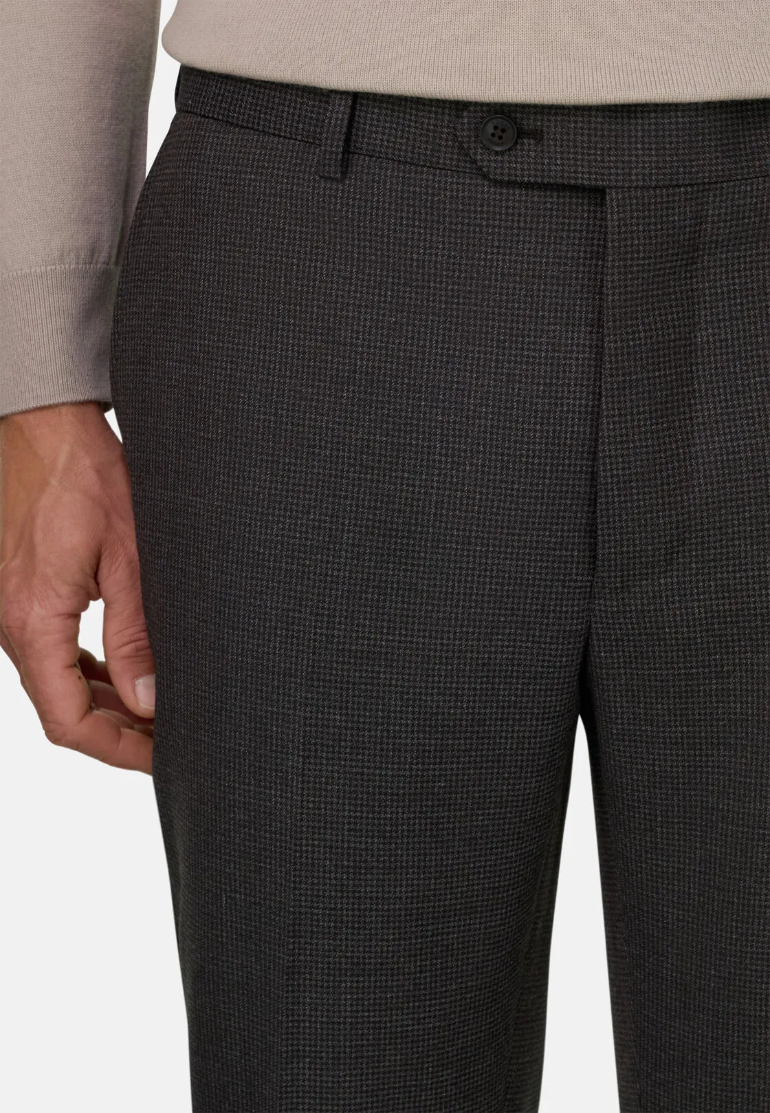 Boggi, Abito Micro Fantasia Misto Lana, Uomo, Marrone, Taglia: 56 - immagine 4