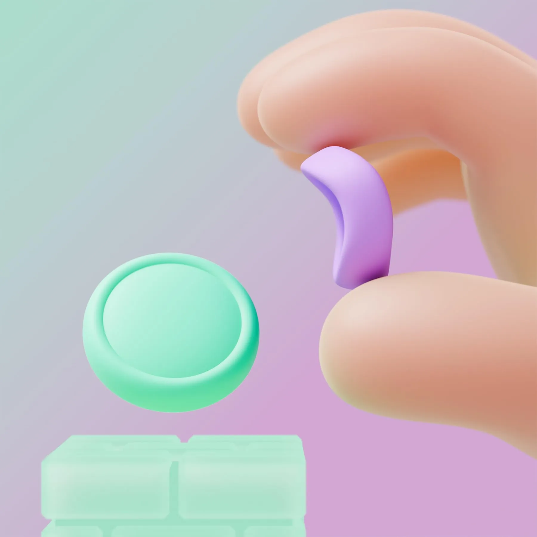 playvital Copri Levette Analogiche per Nintendo Switch 2, Viola&Verde - immagine 6
