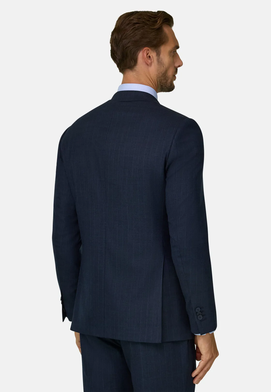 Boggi, Abito Lana Cashmere Seta Elasticizzato, Uomo, Navy, Taglia: 54 - immagine 5