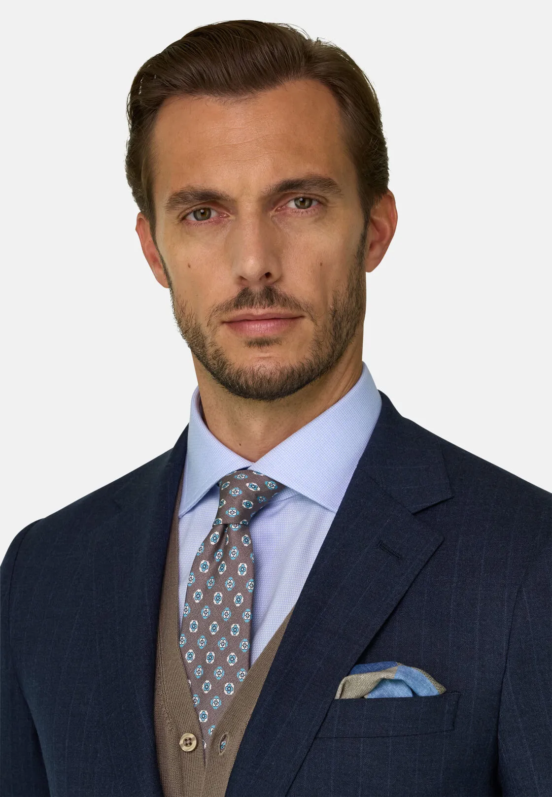 Boggi, Abito Lana Cashmere Seta Elasticizzato, Uomo, Navy, Taglia: 60 - immagine 4