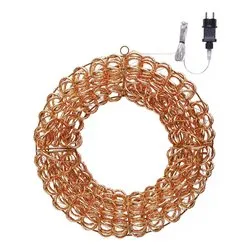 Corona Rose gold (P10 D38 cm) 1 gioco di luce (1pz) 400 luci - MICROLED Bianco caldo IP44 81727 - immagine 1