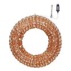 Corona Rose gold (P15 D58 cm) 1 gioco di luce (1pz) 720 luci - MICROLED Bianco caldo IP44 81734 - immagine 1
