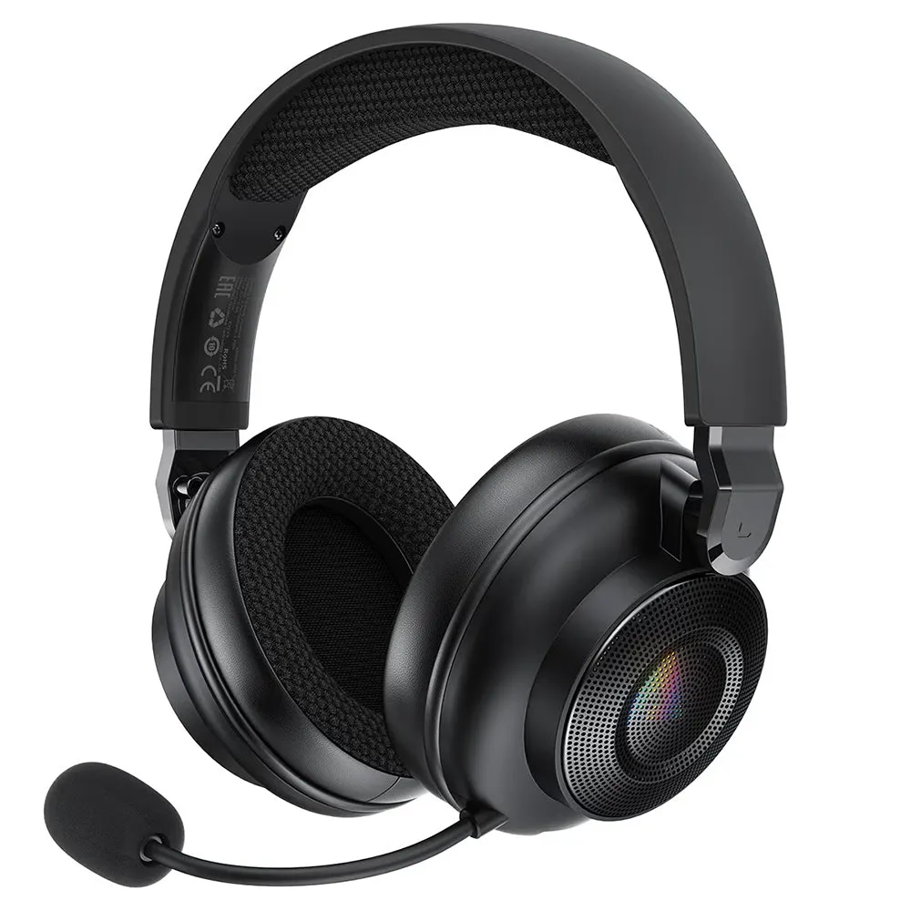 Cuffie Gaming Wireless Acefast H15, RGB, BT / Wi-FI / Cablate, Nere - immagine 1