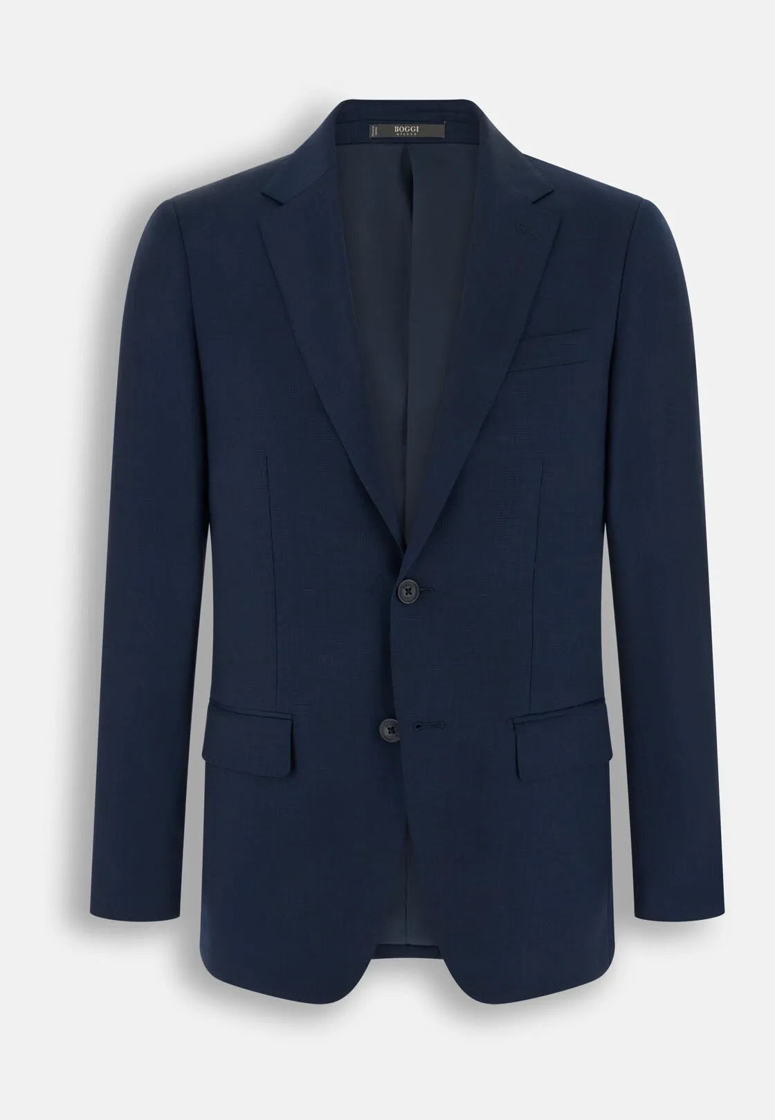 Boggi, Abito Micro Fantasia Lana Elasticizzata, Uomo, Navy, Taglia: 56 - immagine 6