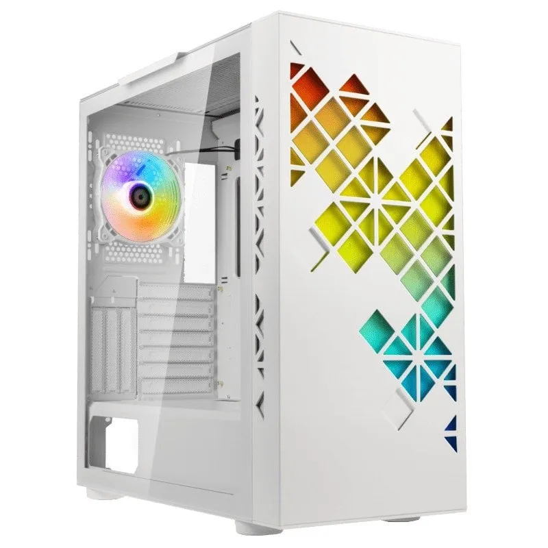 BitFenix Tracery Vetro Temperato USB-C ARGB Bianco - immagine 1
