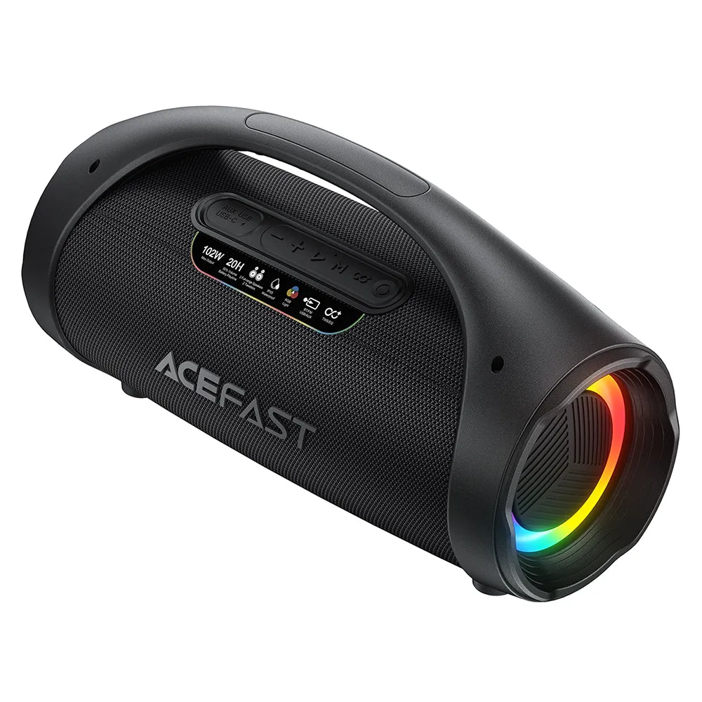 Cassa Portatile Bluetooth Acefast K11 Pro, 102W, RGB, TWS, Impermeabile, Nera - immagine 1