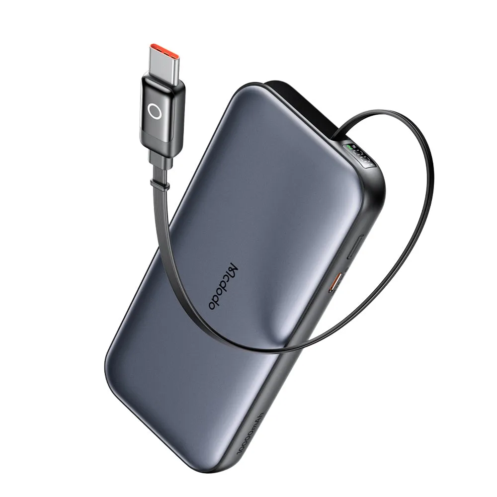 Batteria Esterna McDodo MC-5920 MetaFree, 10000mAh, 45W, PD, 2 x USB-C, Grigio - immagine 1