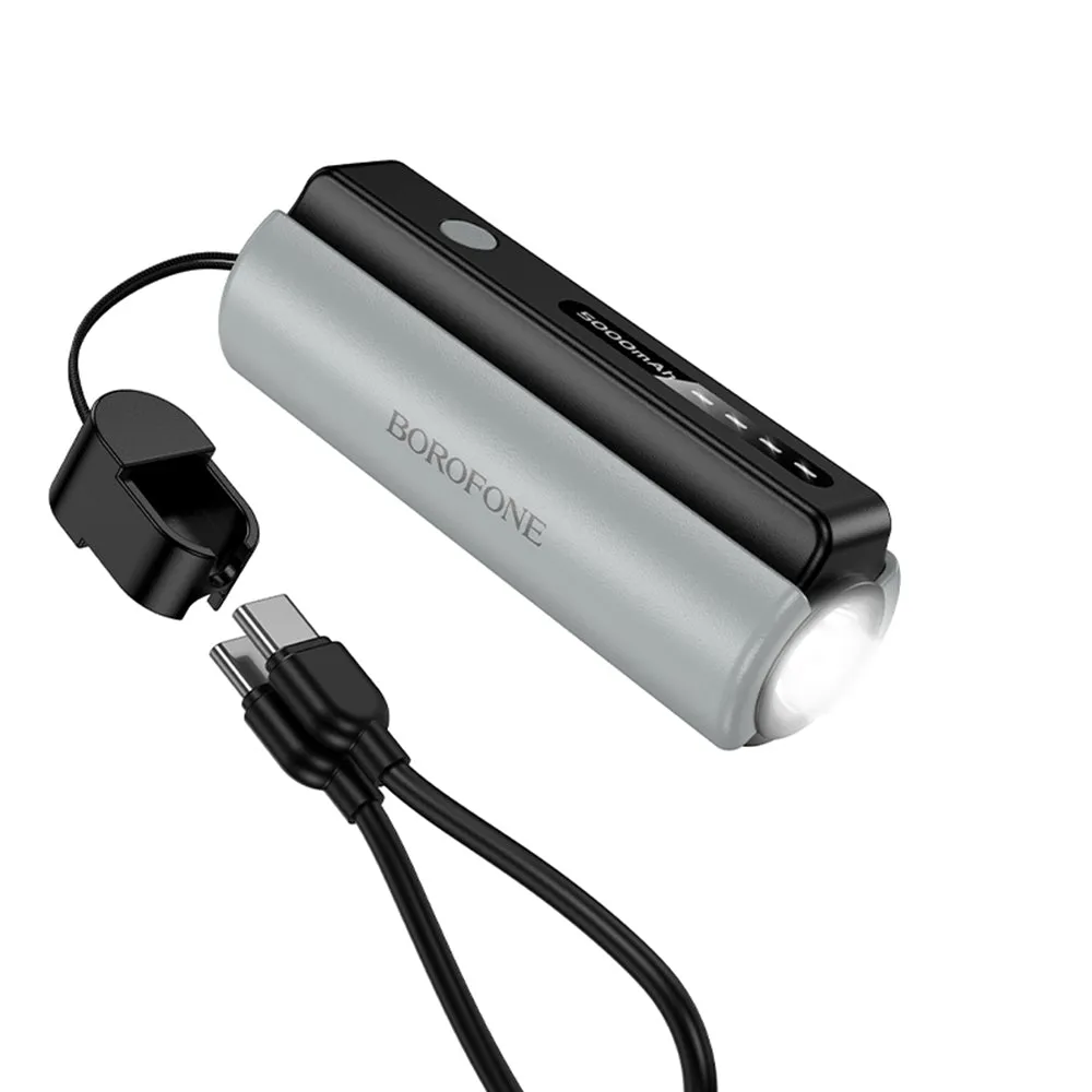 Batteria Esterna Borofone BJ87 Star, 5000mAh, 10W, 1 x USB-C, Grigio - immagine 1