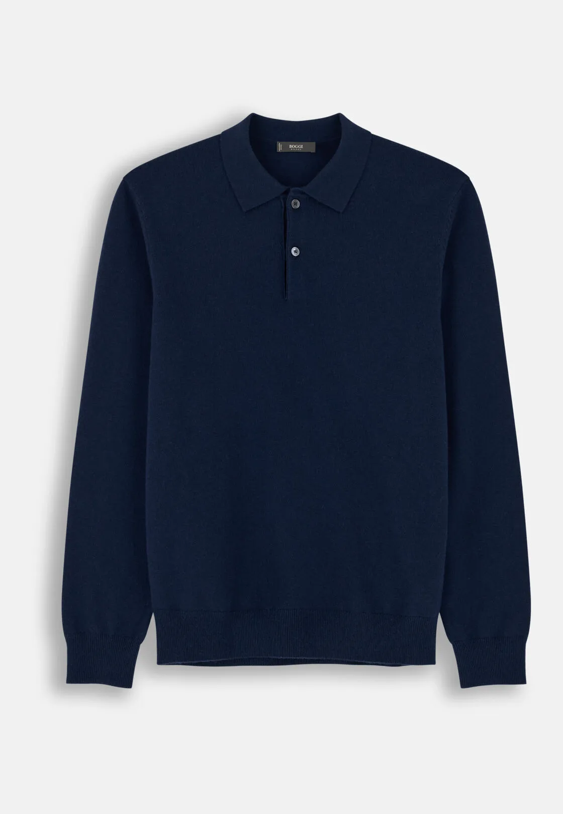 Boggi, Polo Di Maglia In Misto Cashmere, Uomo, Navy, Taglia: XXL - immagine 5