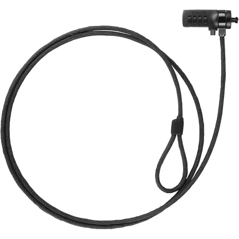 TooQ TQCLKC0015-G Cavo di Sicurezza con Combinazione per Laptop 1,5m Grigio - immagine 1