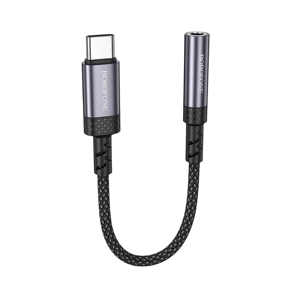 Adattatore Audio USB-C - 3.5mm Borofone BV24, Grigio - immagine 1