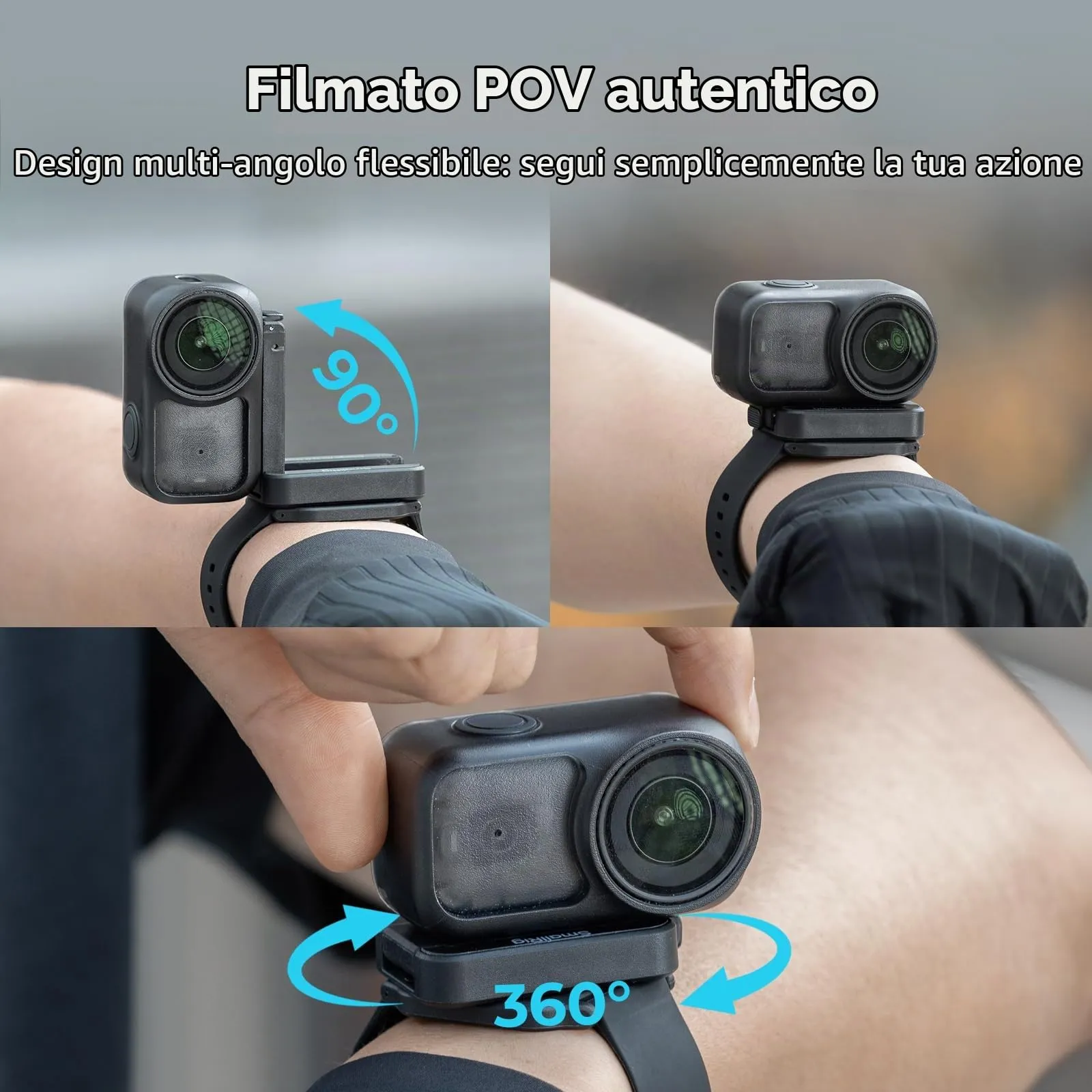SMALLRIG Cinturino Polso POV per DJI Osmo Nano/Action 6 - 5763 - immagine 3