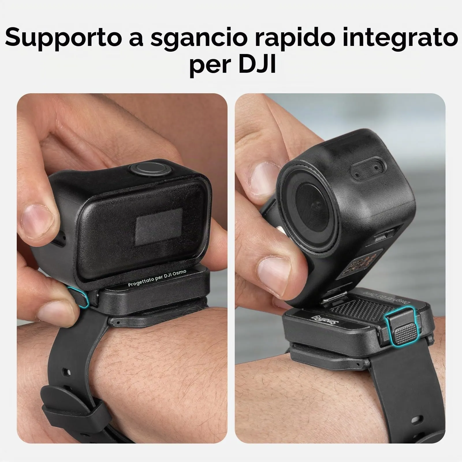 SMALLRIG Cinturino Polso POV per DJI Osmo Nano/Action 6 - 5763 - immagine 4
