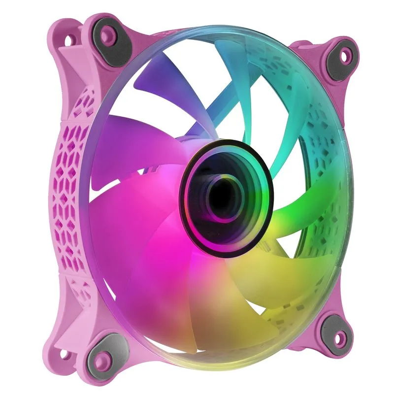 Ventola Mars Gaming MF-3D ARGB da 120 mm Rosa - immagine 1