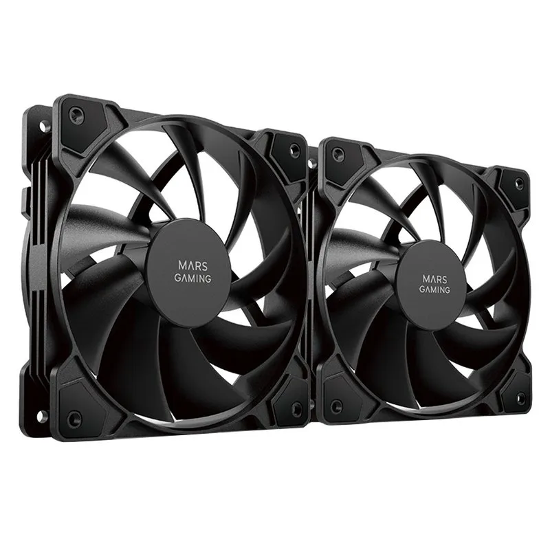 Mars Gaming MFPROX2 Set di 2 ventole nere da 120 mm - immagine 1