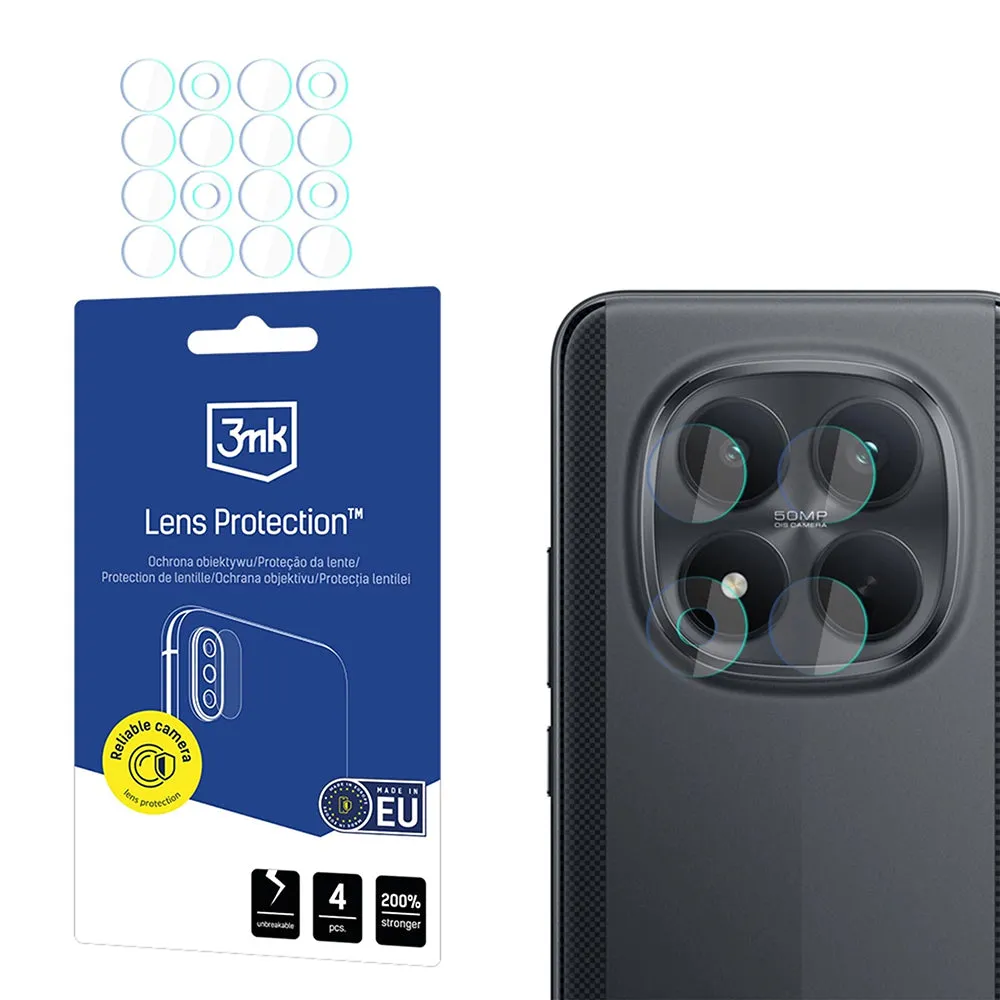 Pellicola protettiva per fotocamera posteriore 3MK Protection per Xiaomi Poco M8 Pro, vetro temperato, set da 4 pezzi, trasparente - immagine 1