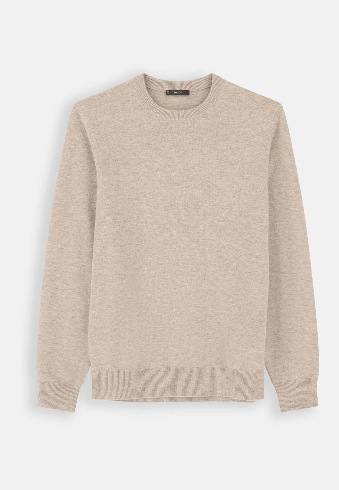 Boggi, Maglia Girocollo In Misto Cashmere, Uomo, Taupe, Taglia: XL - immagine 5
