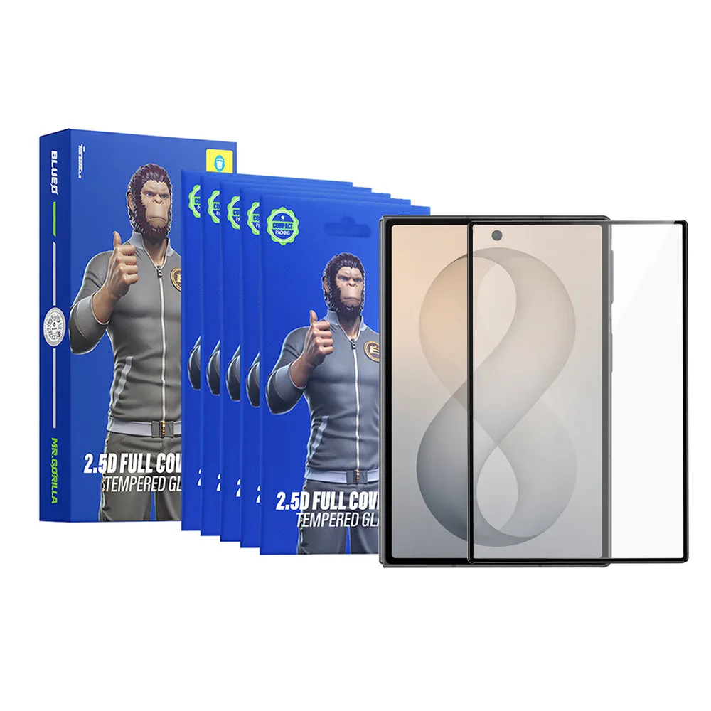 Pellicola protettiva per schermo esterno Blueo HD per Samsung Galaxy Z Fold8 F971, vetro temperato, Full Glue, 2.5D, set da 5 pezzi, nero - immagine 1